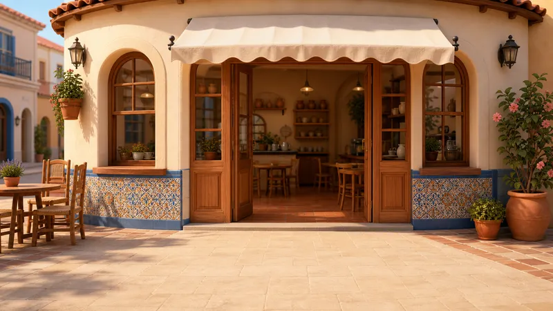 Spanish cafe set
